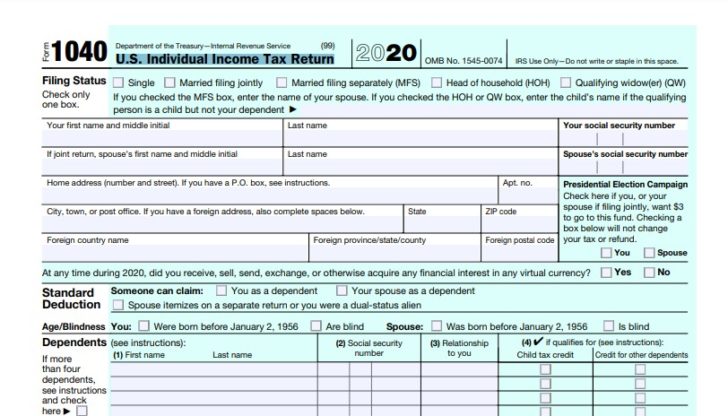 How To Print An IRS 1040 Form - Printable Calendar 2024