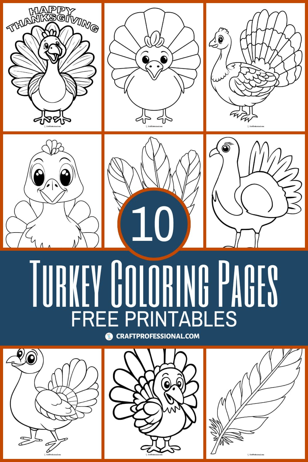 10 Turkey Coloring Pages For Thanksgiving regarding Free Printable Turkeys
