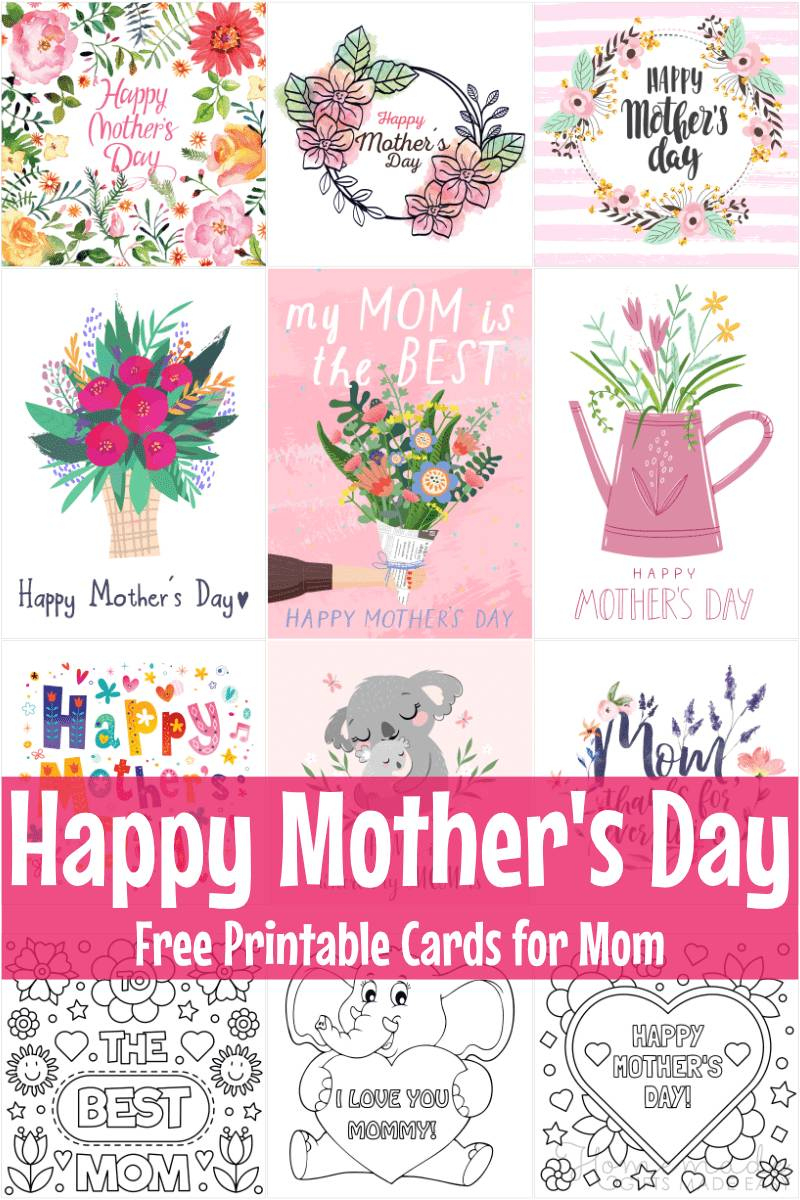 132 Free Printable Mother'S Day Cards For Your Mom with Printable Free Mothers Day Cards