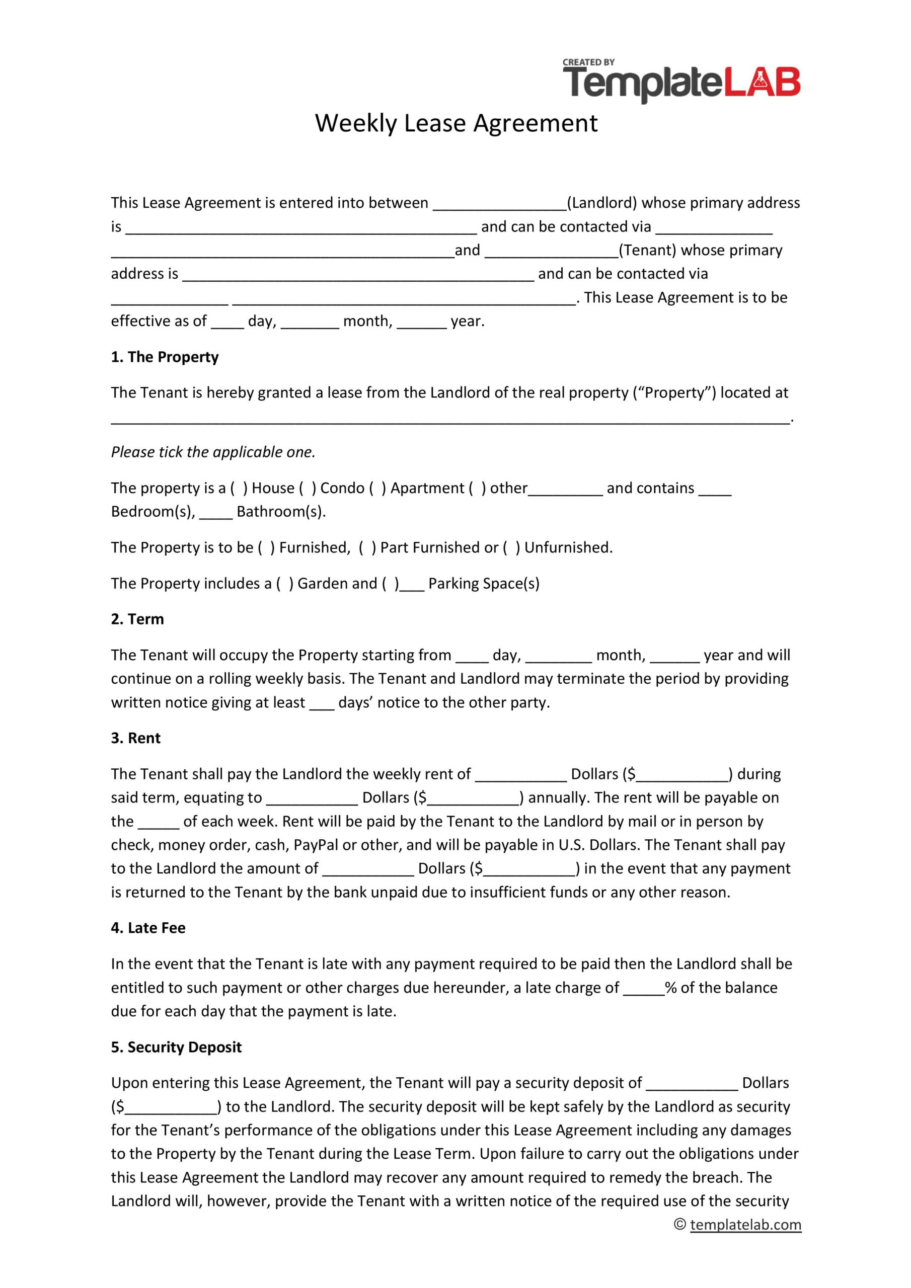44 Free Residential Lease Agreement Templates [Word/Pdf] intended for Free Printable Lease Agreement