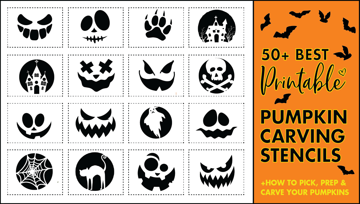 50 Easy Pumpkin Carving Stencils + The Ultimate Guide To Pumpkin pertaining to Free Printable Pumpkin Stencils