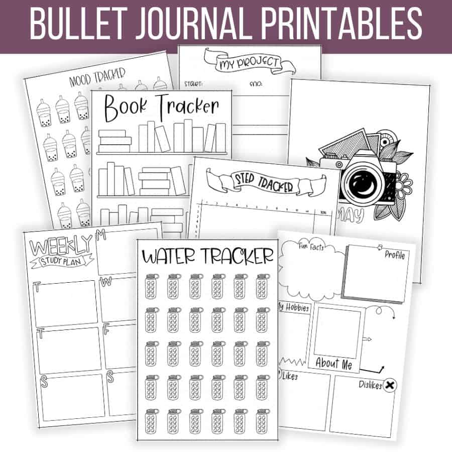 50+ Free Bullet Journal Printables &amp;amp; Pdf Templates within Free Printable Bullet Journal Pages