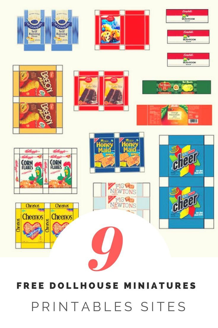 9 Free Dollhouse Miniature Printables Sites 30 intended for Free Dollhouse Printables