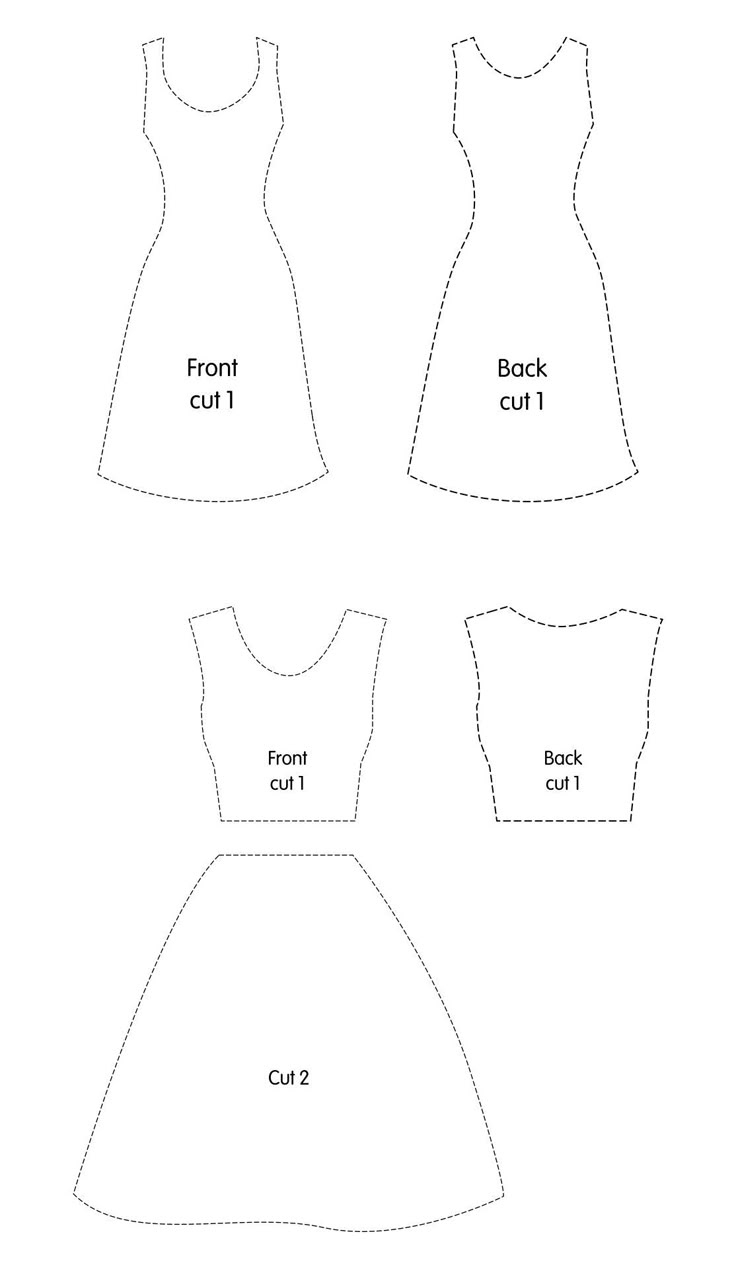 Barbie Clothes Templates - 20 Free Pdf Printables | Printablee in Barbie Doll Clothes Patterns Free Printable