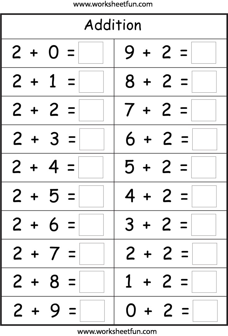 Basic Addition Facts – 8 Worksheets / Free Printable Worksheets throughout Free Printable Addition Math Sheets