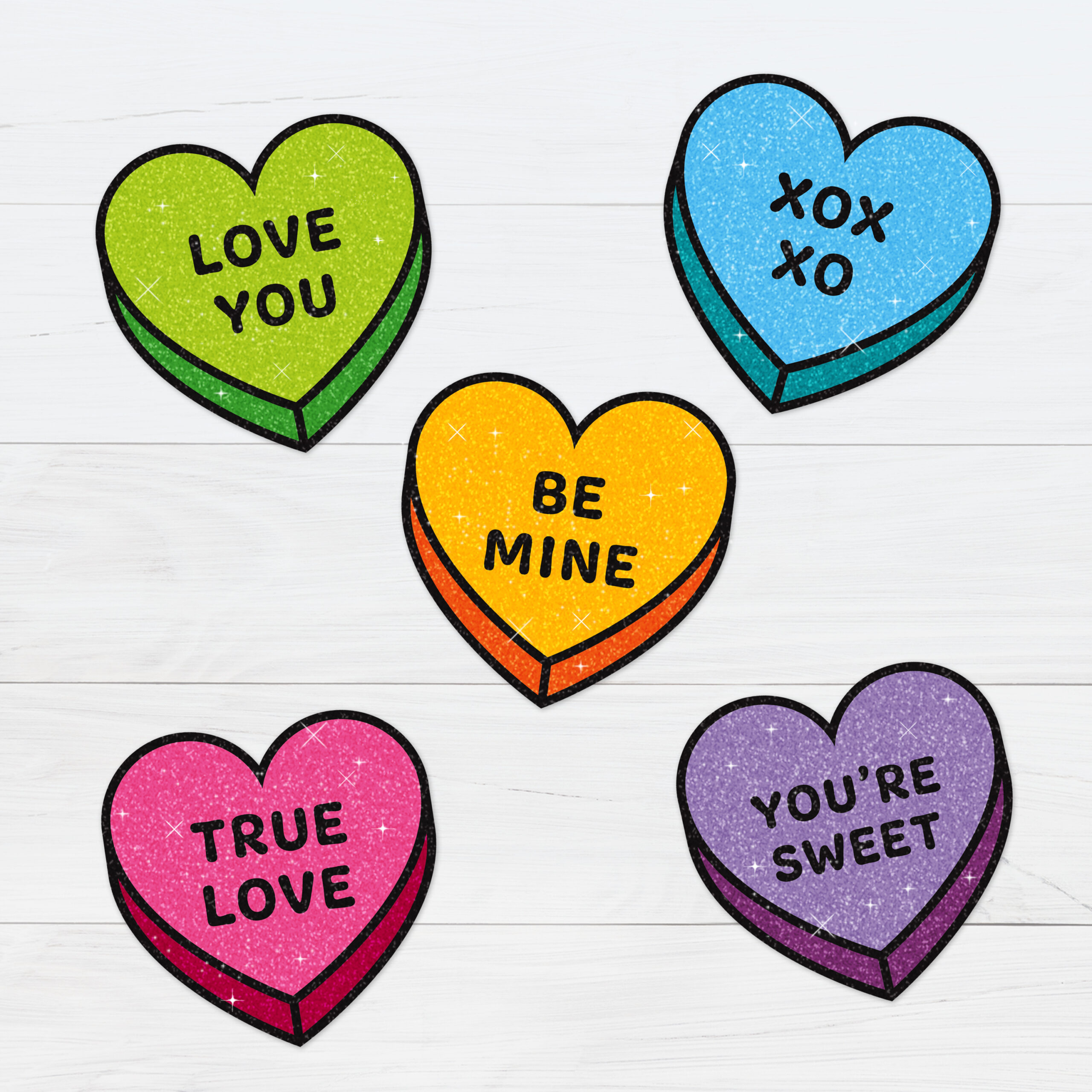 Conversation Hearts - Free Printable Download with Free Printable Hearts