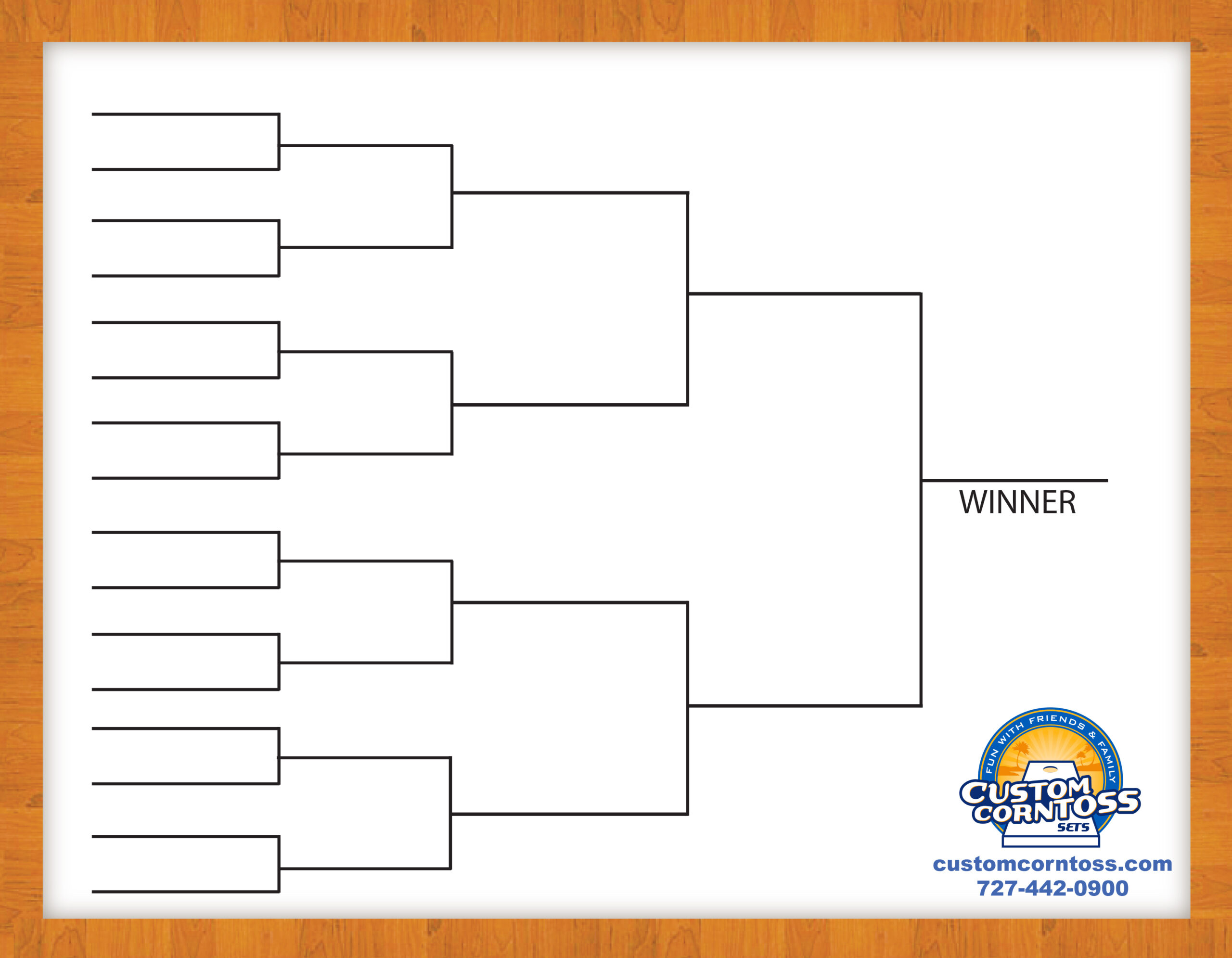 Cornhole Tournament Brackets - Custom Corntoss pertaining to Free Printable Tournament Brackets
