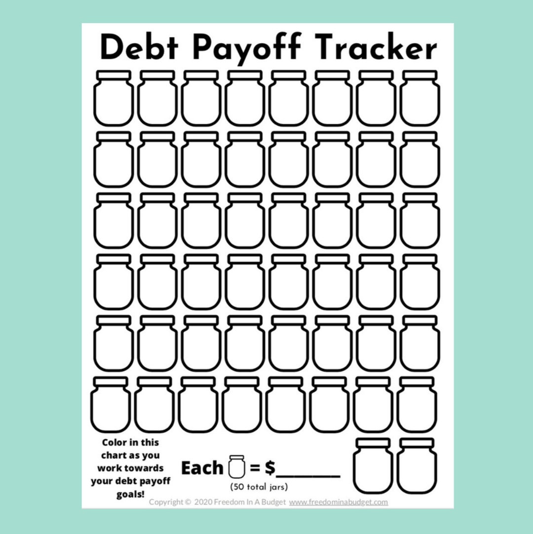 Debt Tracker Printable | Debt Payoff Tracker Pdf - Etsy intended for Free Printable Debt Free Charts