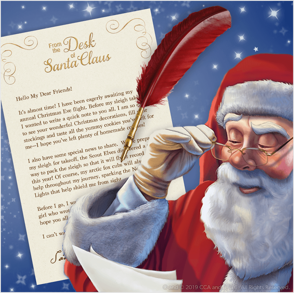 Download A Free, Printable Letter From Santa | The Elf On The Shelf with regard to Free Printable Santa Images