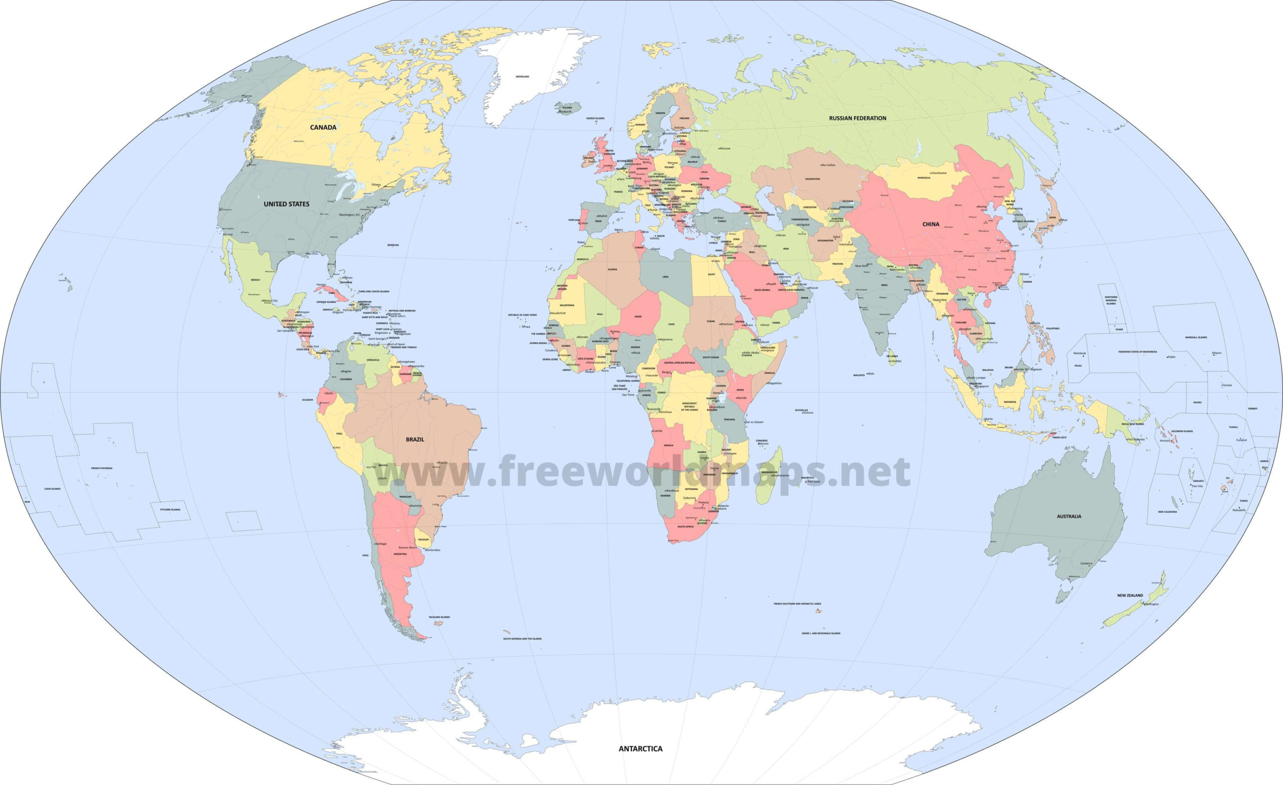 Download Free World Maps regarding Free Printable Map of the World