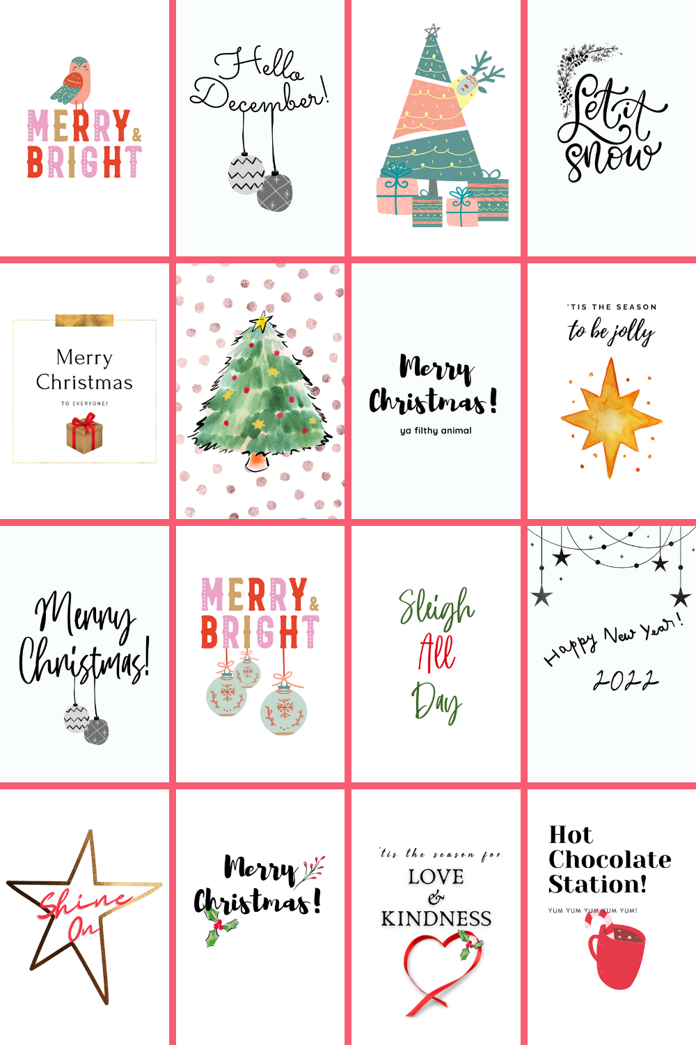 Free Christmas Printables For Stunning Wall Art And Journals throughout Free Printable Xmas