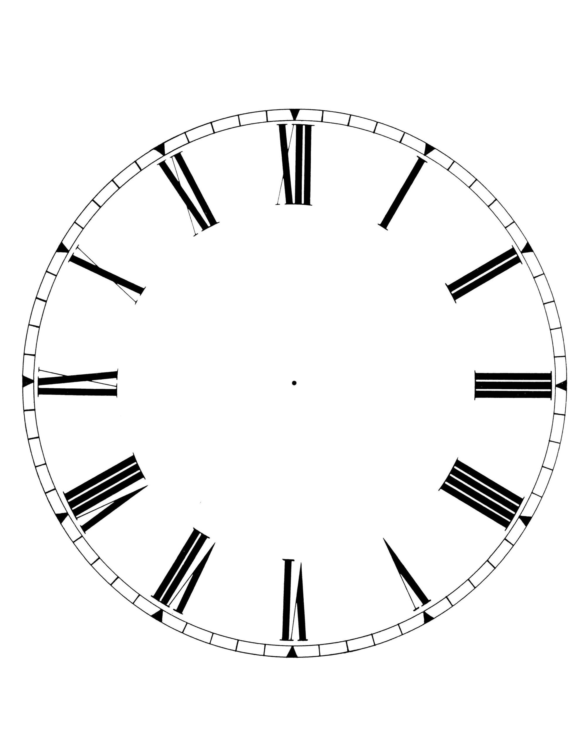 Free Clock Dials intended for Printable Clock Face Free