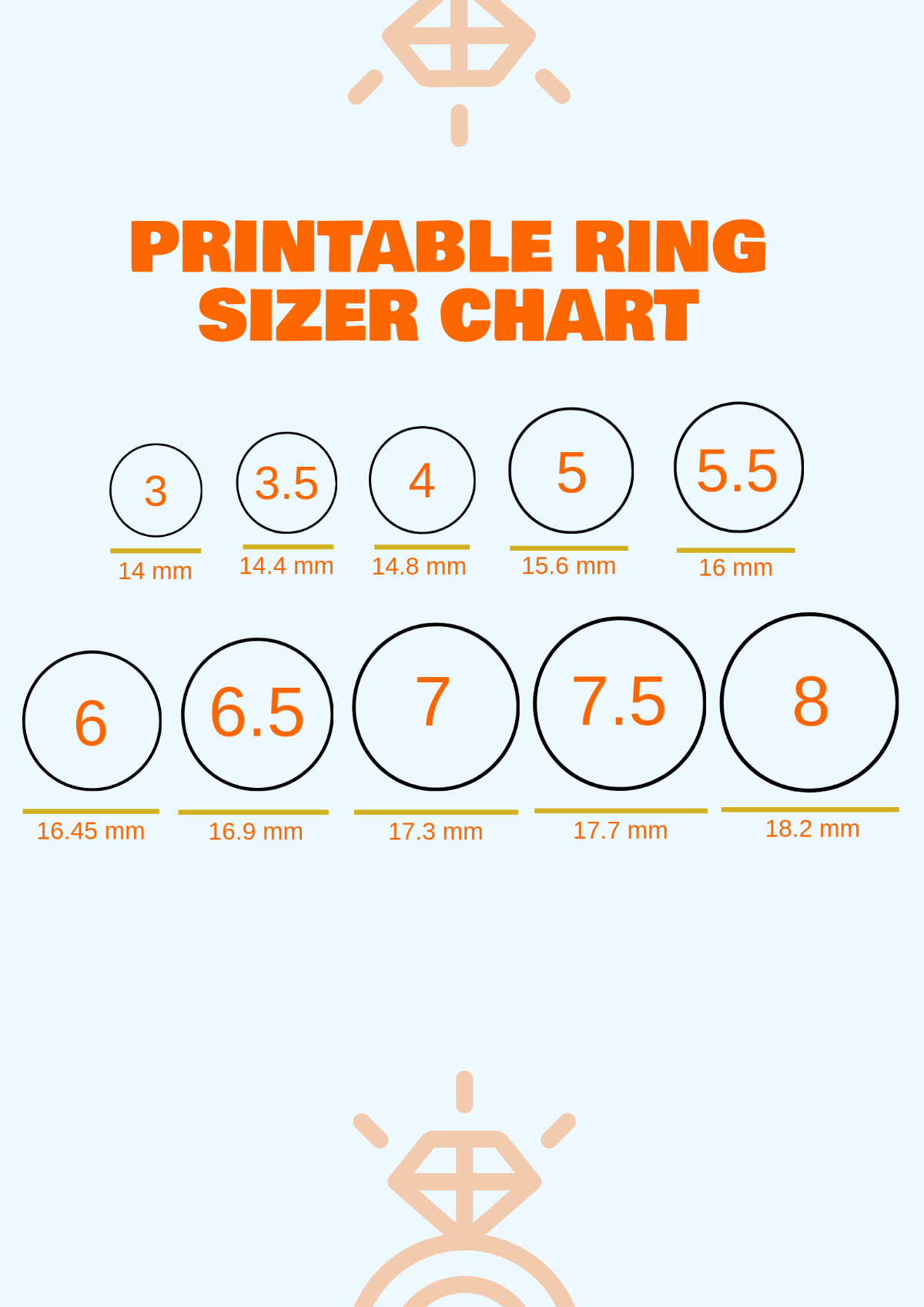 Free Personal Printable Ring Sizer Chart Template To Edit Online inside Free Printable Ring Sizer
