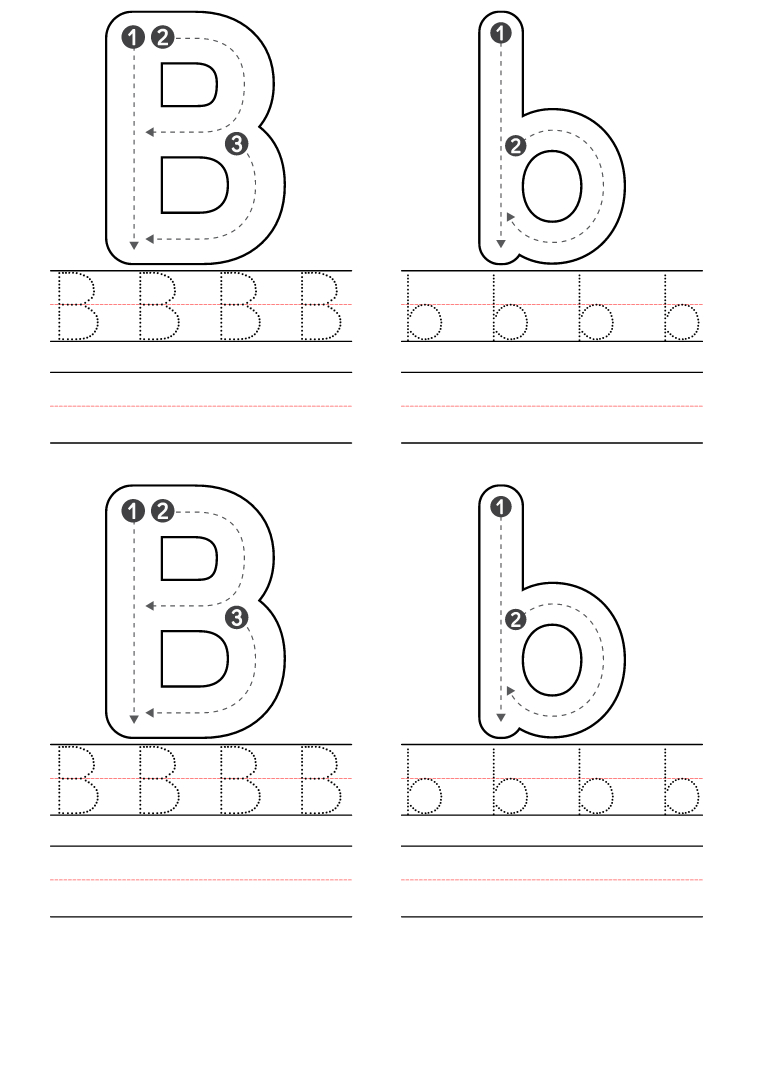 Free Preschool Letter B Worksheets Printable Pdf intended for Letter B Worksheets Free Printables