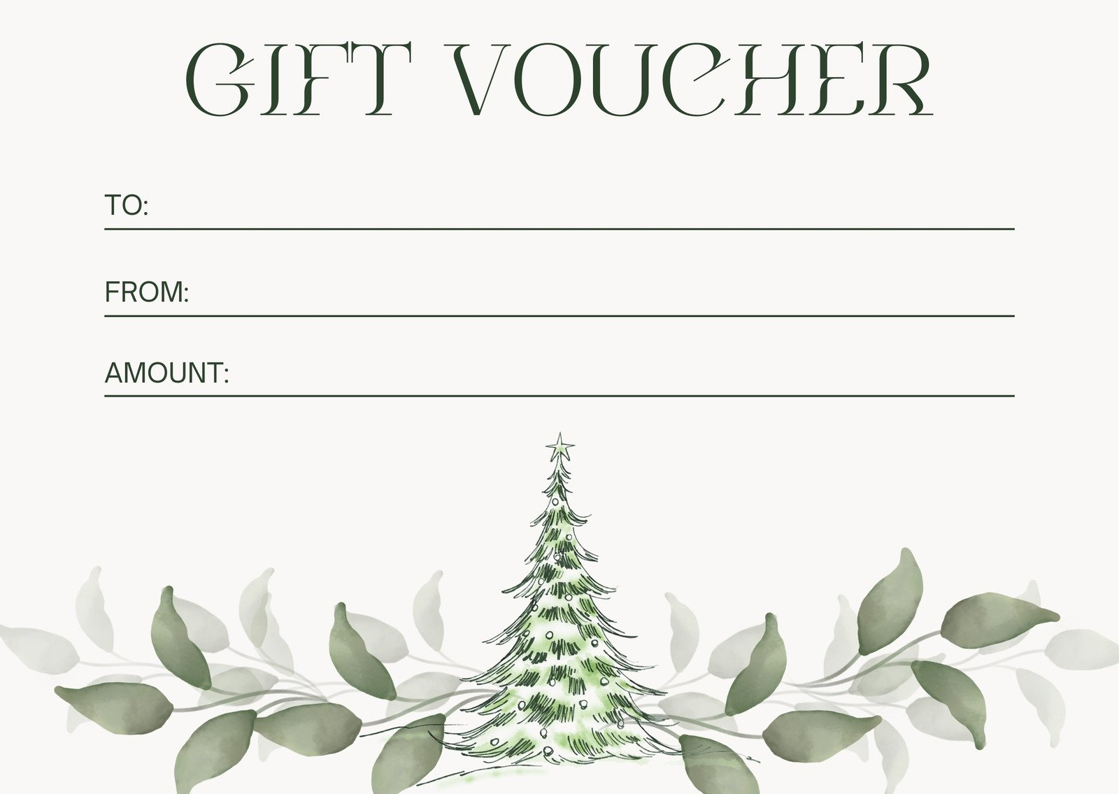 Free, Printable Custom Christmas Gift Certificate Templates | Canva inside Printable Gift Certificate Free