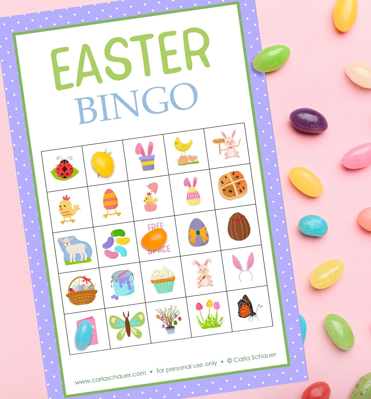 Free Printable Easter Bingo Cards (For All Ages!) - Carla Schauer intended for Free Printable Easter Bingo