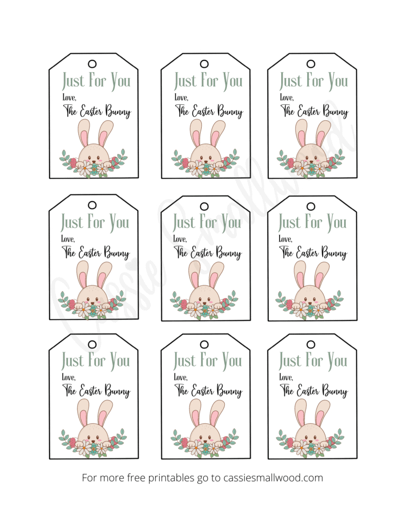 Free Printable Easter Tags {20 Unique Designs} - Cassie Smallwood within Free Easter Tags Printables