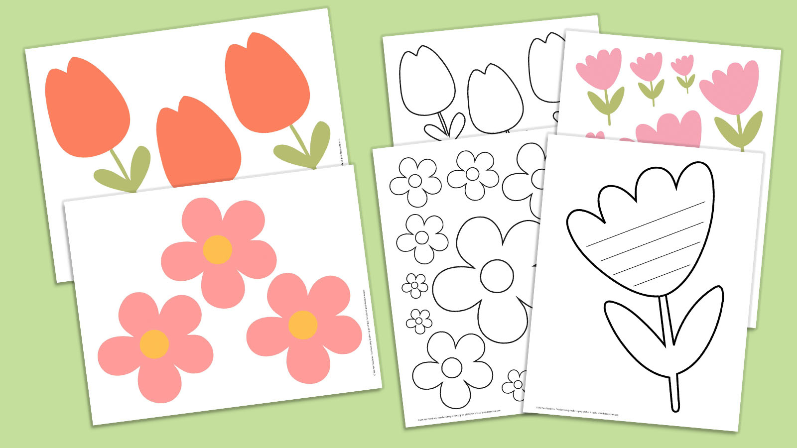 Free Printable Flower Template pertaining to Free Printable Flower Template