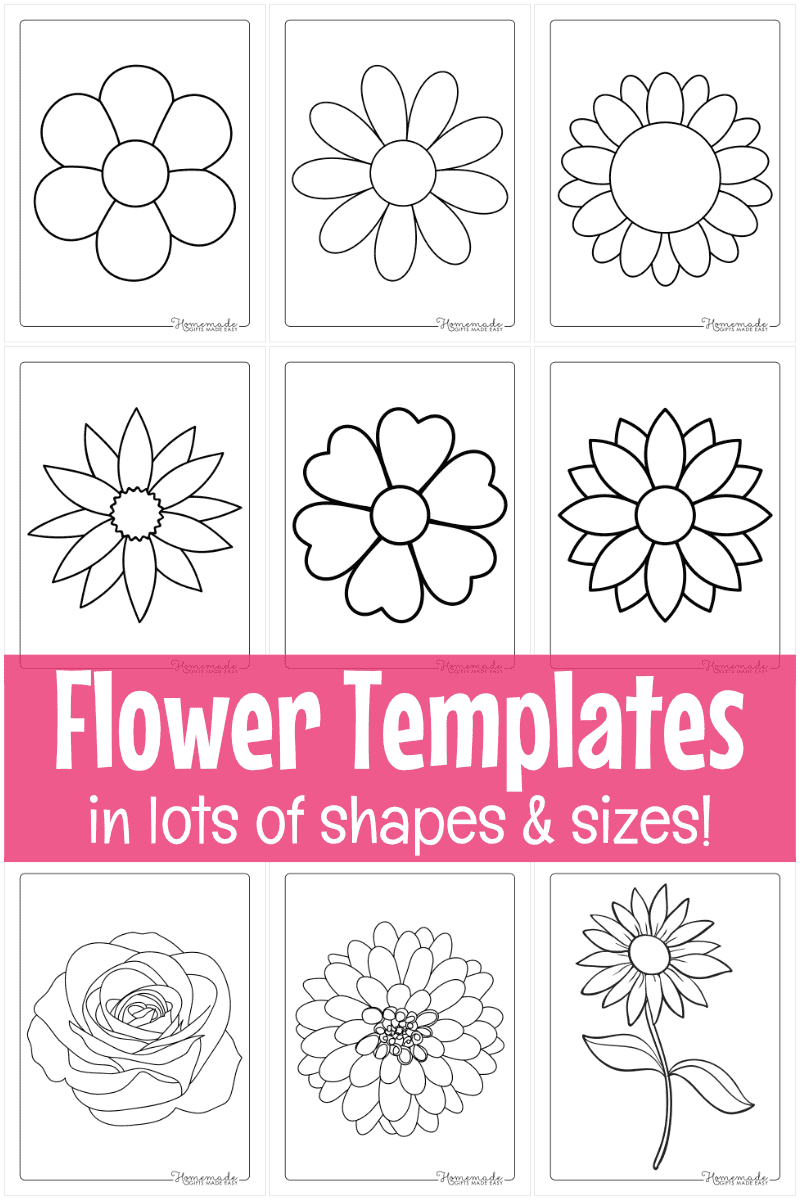 Free Printable Flower Templates For Crafts intended for Free Printable Flower Template