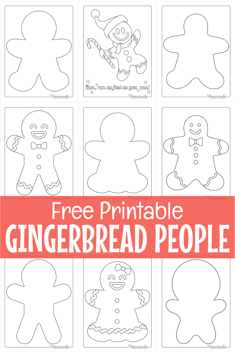 Free Printable Gingerbread Man Templates &amp;amp; Coloring Pages with regard to Free Printable Gingerbread Man