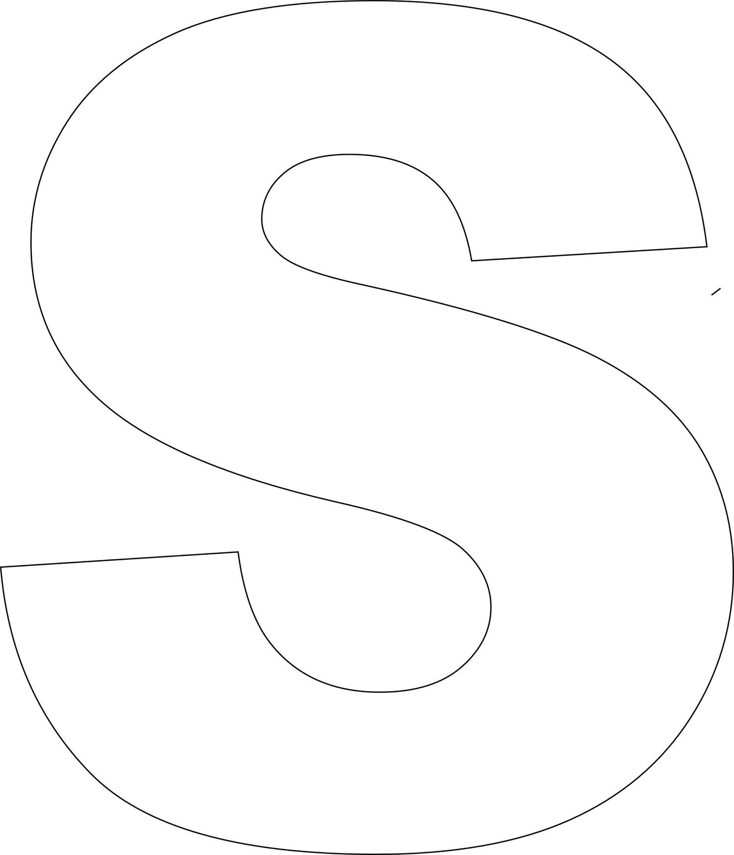 Free Printable Letters Template: Uppercase Alphabet regarding Big Printable Letters Free