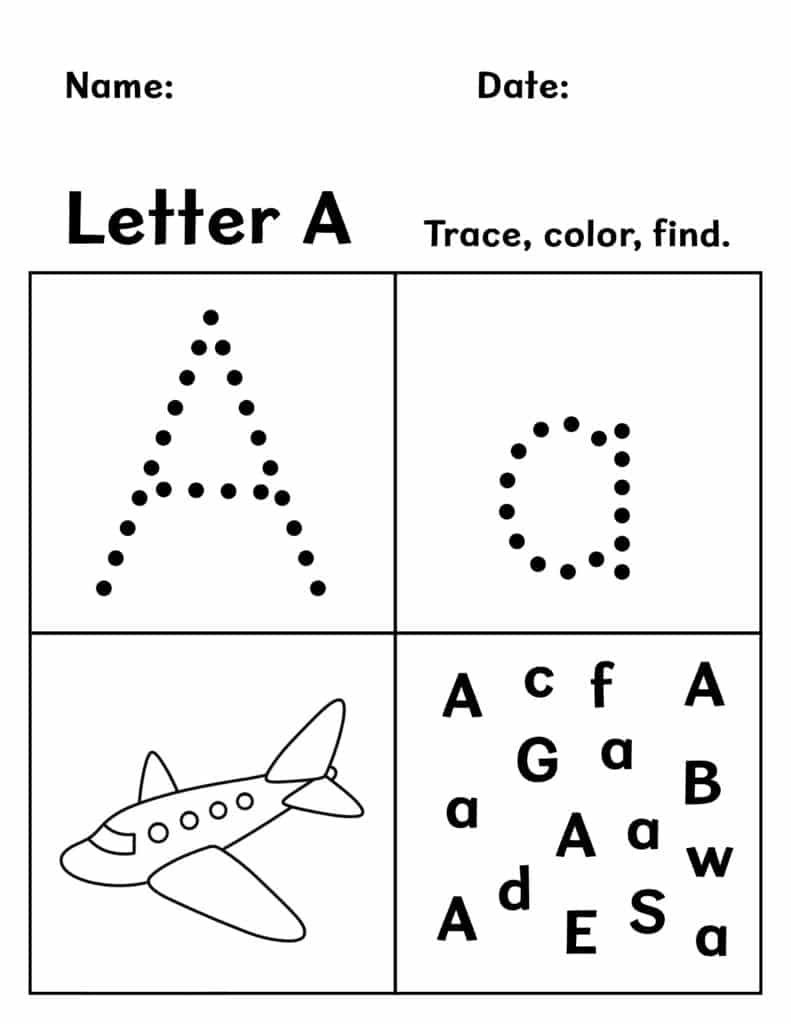 Free Printable Preschool Worksheets! ⋆ The Hollydog Blog regarding Worksheets Printable Free