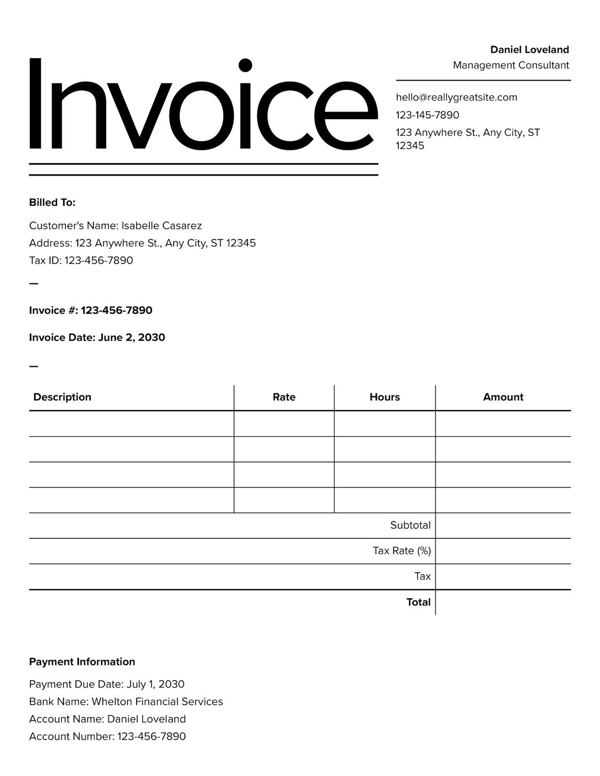 Free, Printable, Professional Invoice Templates To Customize | Canva with regard to Free Printable Invoices Templates