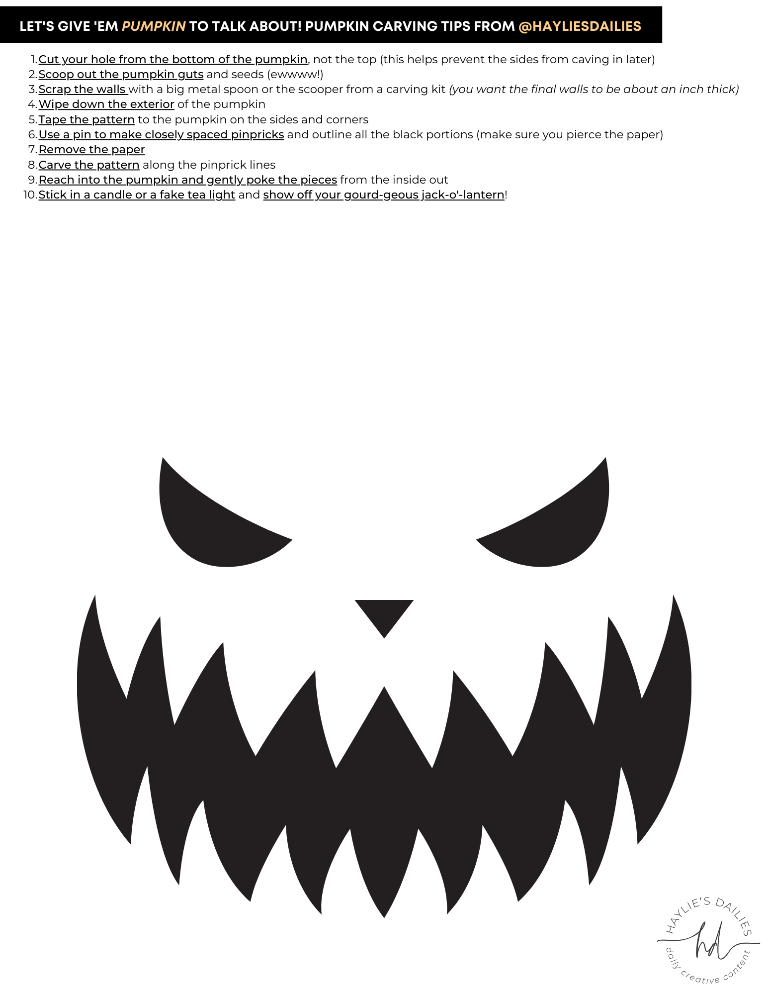 Free Printable Pumpkin Carving Patterns For The Most Boo-Tiful pertaining to Free Printable Jack O Lantern Stencils