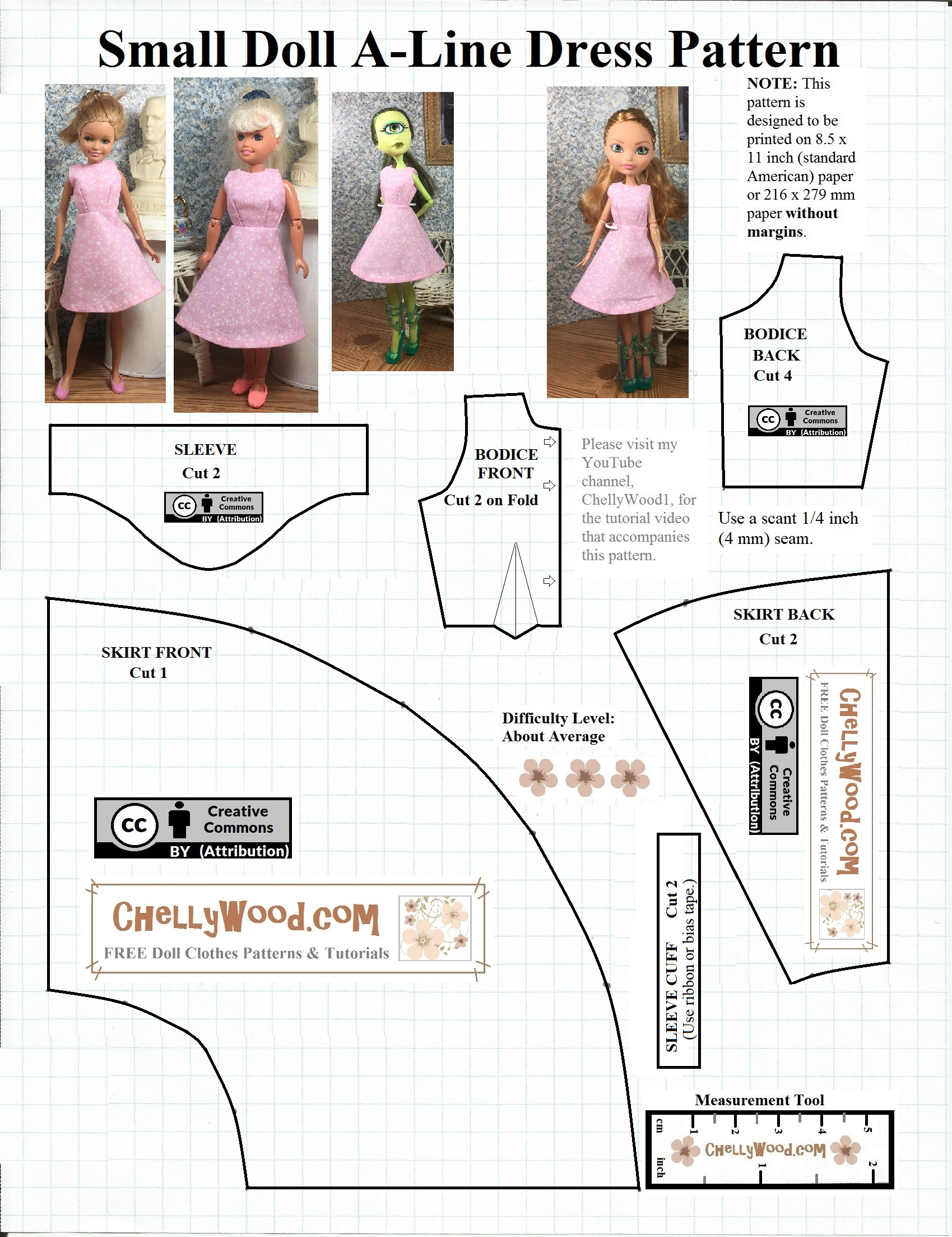 Free Printable #Sewing Pattern For Small #Dolls - Free Doll throughout Printable Sewing Patterns Free