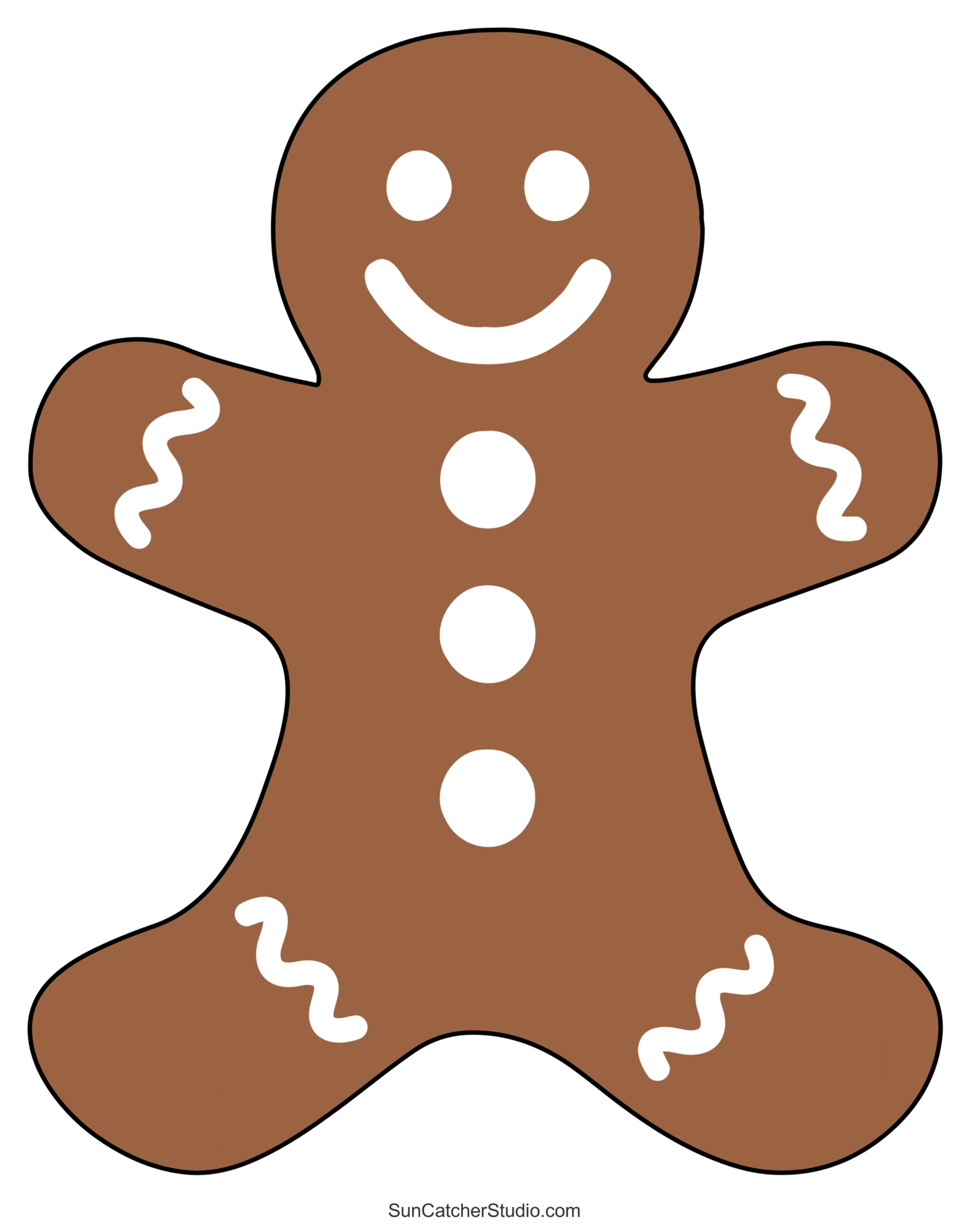 Gingerbread Man Templates (Printable Outlines And Patterns) – Free regarding Free Printable Gingerbread Man