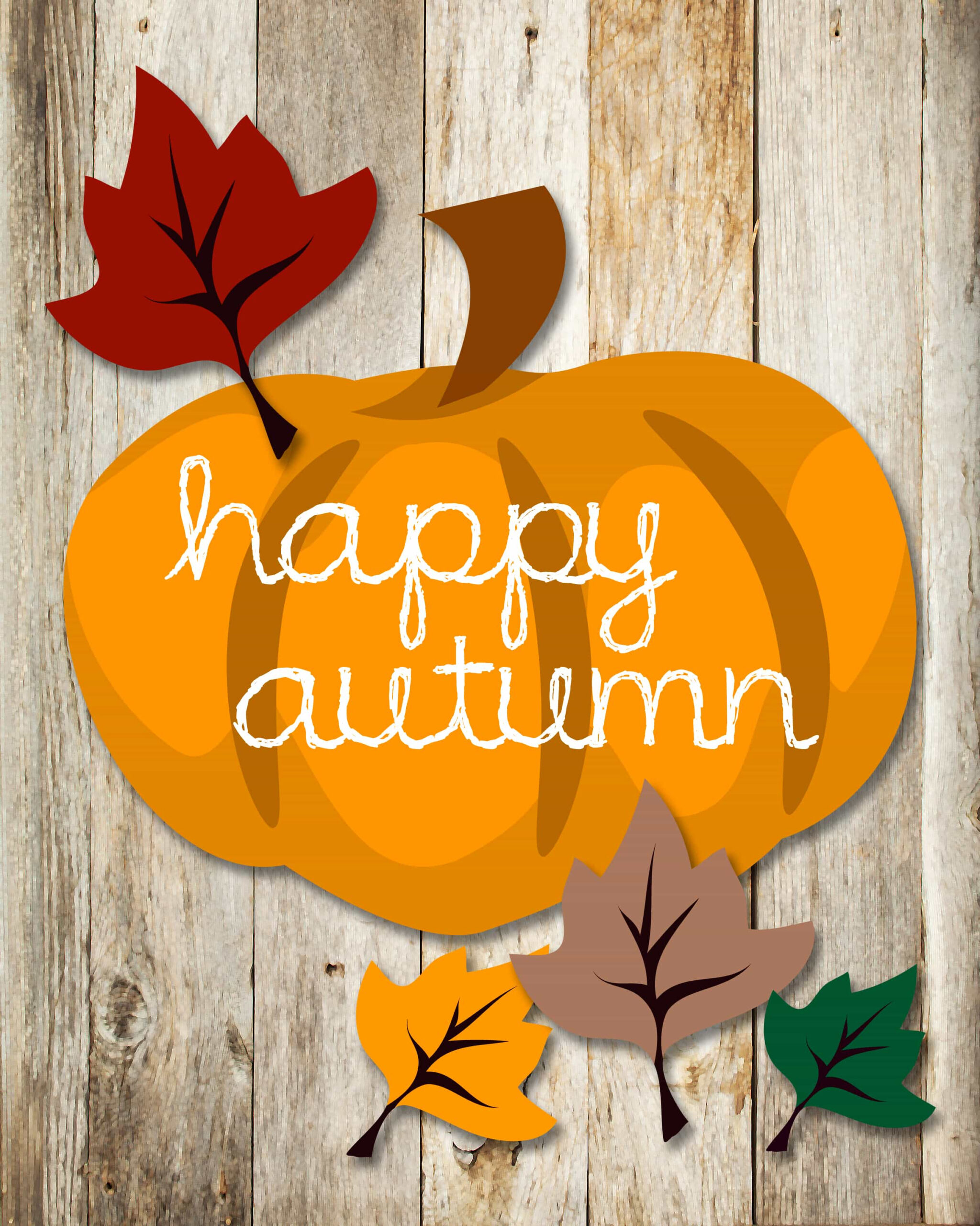 Happy Autumn Free Printable! - How To Nest For Less™ pertaining to Free Printable Fall