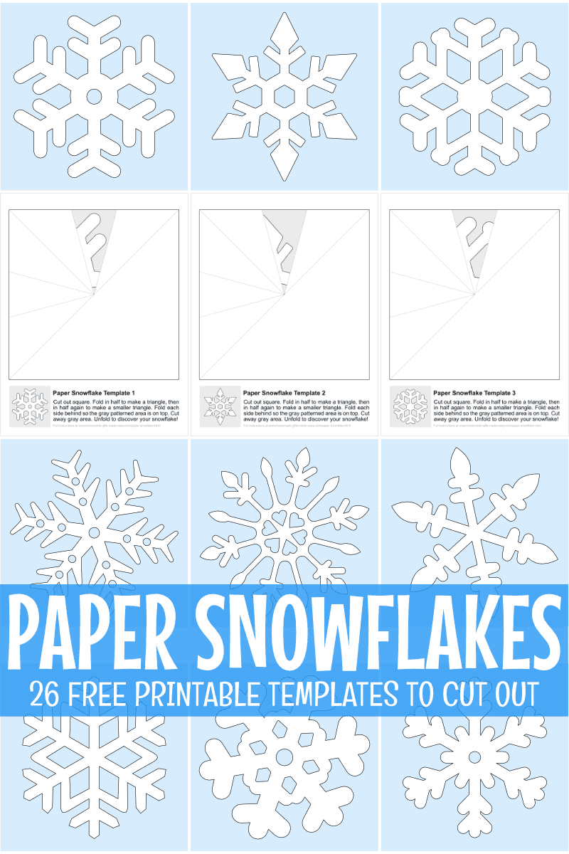 How To Make Paper Snowflakes + Free Printable Patterns throughout Free Printable Snowflake Patterns