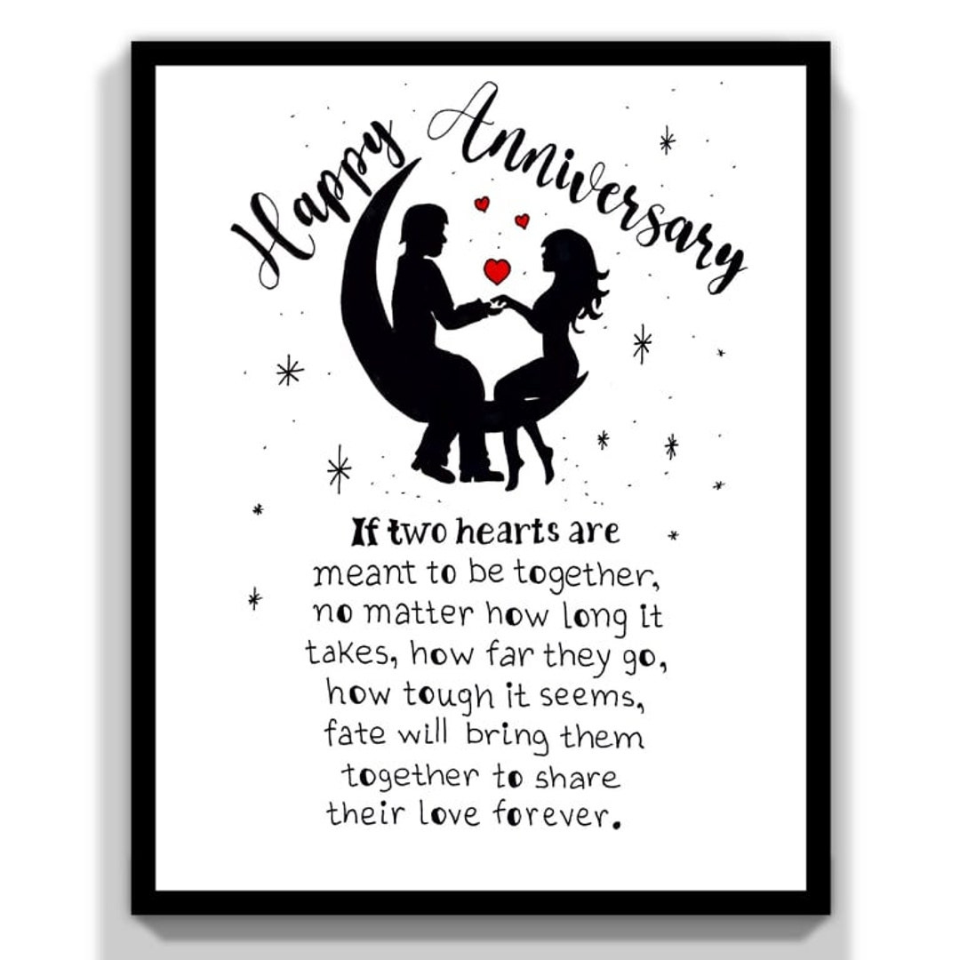 Husband Anniversary Printable Card. Happy Anniversary Card Gift For Husband. Digital Download. - Etsy Uk intended for Free Printable Anniversary Cards For Husband