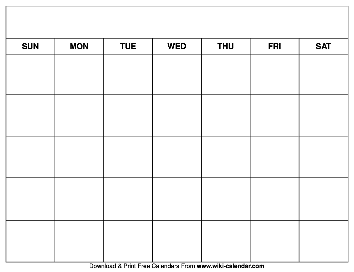Printable Blank Calendar Templates - Wiki Calendar regarding Free Printable Calendars