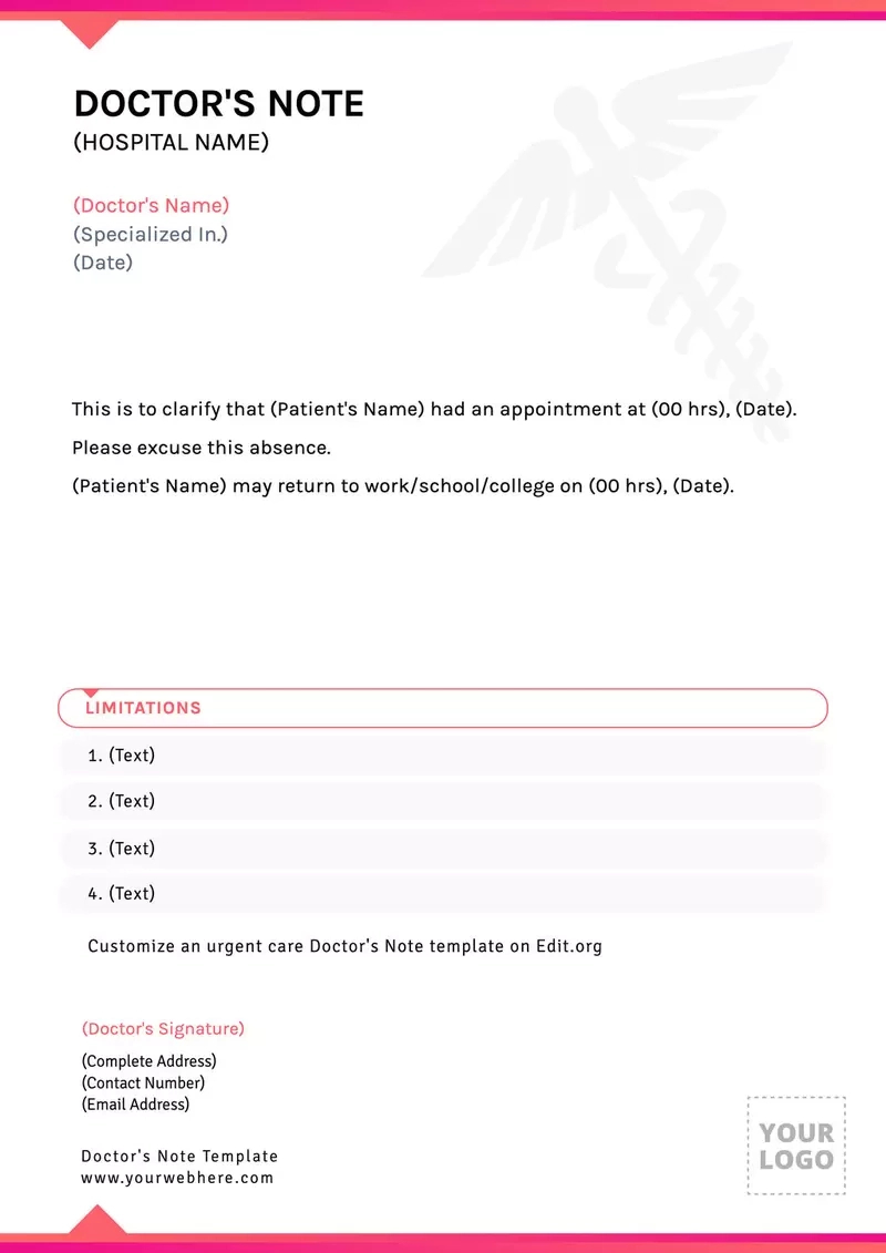 Printable Doctor&amp;#039;S Note Templates For Work Absence throughout Printable Doctors Note For Free