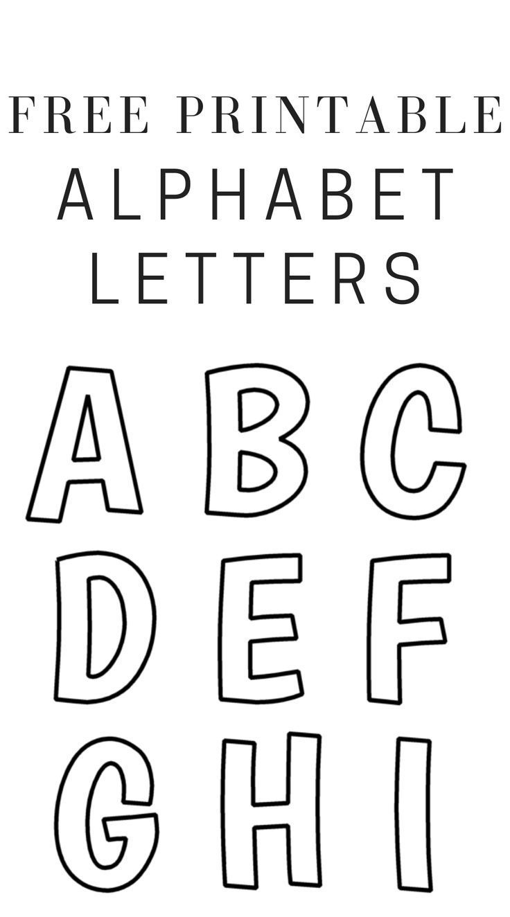 Printable Free Alphabet Templates within Free Printable Alphabets Letters