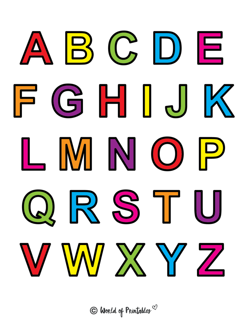 Printable Letters &amp;amp; Alphabet Letters - World Of Printables regarding Free Printable Alphabets Letters