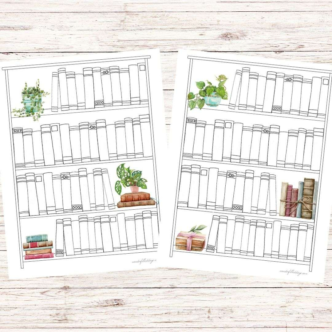 Printable Reading Bookshelf Log in Blank Bookshelf Printable Free