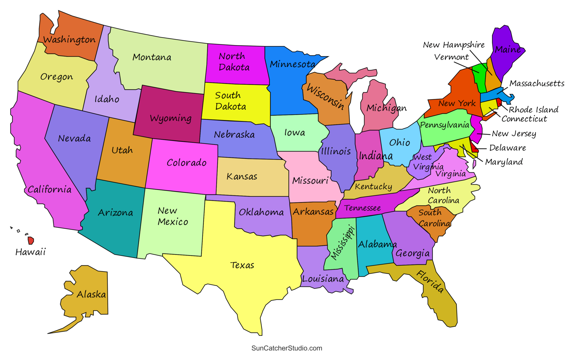 Printable Us Maps With States (Usa, United States, America) – Free within Free Printable Map Of Usa