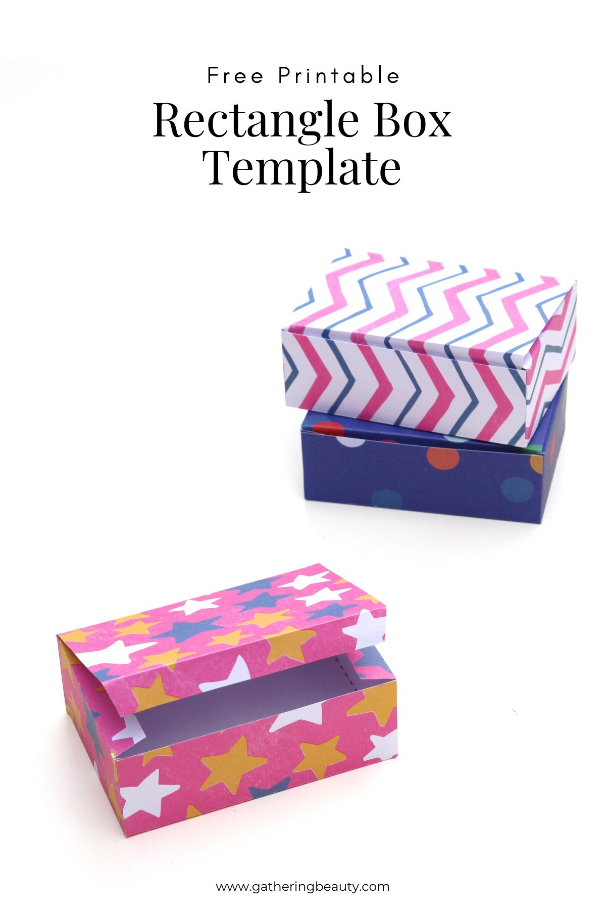 Rectangle Box Printable Template — Gathering Beauty for Free Printable Boxes Patterns