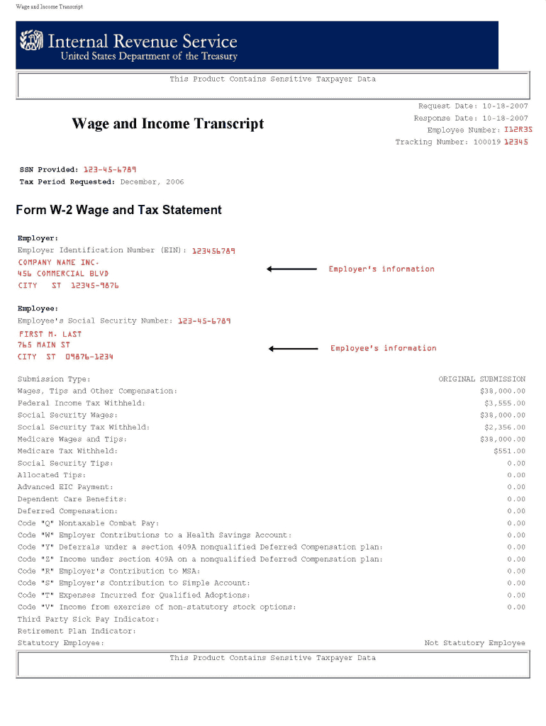 Tax Return Transcript Example: Fill Out &amp;amp; Sign Online | Dochub with regard to Free Printable Tax Transcript